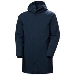 Kurtka wodoodporna Helly Hansen Brussel. Niebieskie kurtki męskie Helly Hansen, l, bez wzorów, z poliamidu, klasyczne, z kapturem. Za 728.50 zł.