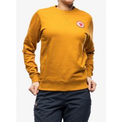 Bluza bawełniana damska Fjallraven 1960 Logo Badge Sweater W. Brązowe bluzy bez kaptura damskie Fjällräven, xs, z bawełny. Za 356.99 zł.
