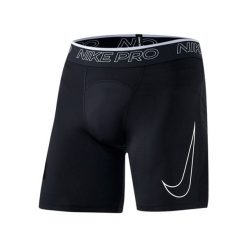 Męskie Spodenki Kompresyjne. Czarne szorty męskie Nike, bez kołnierzyka. Za 176.99 zł.
