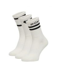 Roxy Skarpety długie CEO_AS_ROXY_11_W_AW25 (3-PACK) Biały. Białe skarpetki damskie Roxy, bez wzorów, z bawełny. Za 39.99 zł.