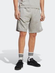 Adidas Szorty dresowe w kolorze szarym rozmiar: XXL. Szare szorty męskie Adidas, z bawełny, bez kołnierzyka. Za 131.74 zł.