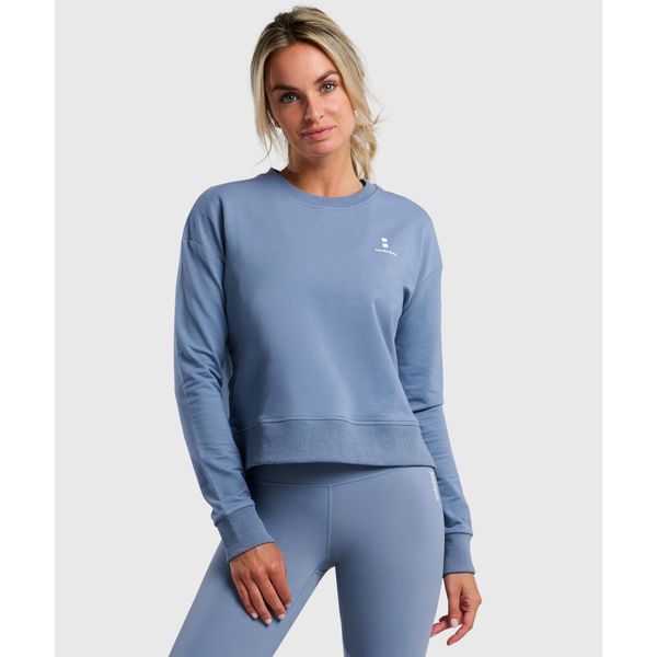 Bluza sportowa damska ekologiczna. Szare bluzy bez kaptura damskie NORDICDOTS, m, z bawełny. Za 275.00 zł.