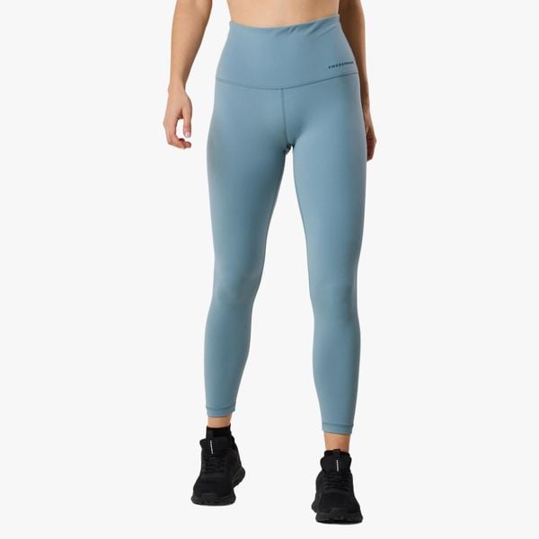 Długie legginsy treningowe damskie Swedemount Core High Waist szybkoschnące. Zielone bielizna termoaktywna damska SWEDEMOUNT, bez wzorów, z tkaniny. W wyprzedaży za 147.00 zł.