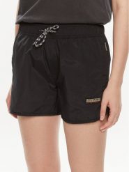 Napapijri Szorty sportowe N-Boyd NP0A4HNN Czarny Regular Fit. Czarne spodenki sportowe damskie Napapijri, m, z syntetyku. Za 239.99 zł.