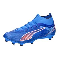 Buty piłkarskie Puma Ultra 6 Match+ FG/AG. Niebieskie buty sportowe na co dzień męskie Puma, z materiału, bez zapięcia, na fitness i siłownię. Za 173.99 zł.