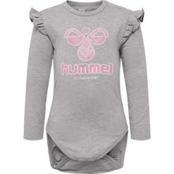 Body z długim rękawem dla dziewczynki Hummel Dana. Szare koszulki dziewczęce HUMMEL, l, bez wzorów, z bawełny, bez ramiączek. Za 161.50 zł.
