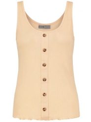 Stitch & Soul Top w kolorze brzoskwiniowym rozmiar: XL. Pomarańczowe topy damskie Stitch & Soul, xl, bez wzorów, prążkowane, bez kołnierzyka. Za 43.88 zł.
