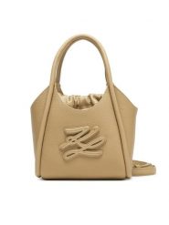 KARL LAGERFELD Torebka B2W30053 Beżowy. Brązowe torebki klasyczne damskie Karl Lagerfeld, bez wzorów, ze skóry, bez dodatków. Za 1,099.00 zł.