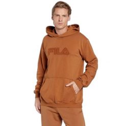 Bluza z kapturem Fila Bischkek. Brązowe bluzy z kapturem męskie Fila, l. Za 323.50 zł.