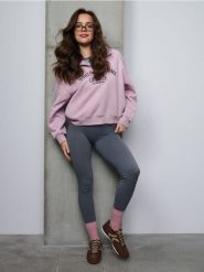 Prążkowane legginsy z wysokim stanem - niebieski. Niebieskie legginsy damskie Sinsay, l, bez wzorów, prążkowane. Za 39.99 zł.