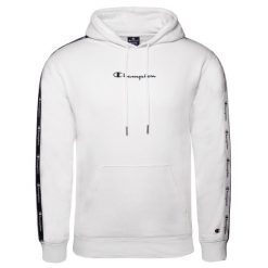 Bluza sportowa męska Champion 216559WW001. Białe bluzy sportowe męskie CHAMPION, bez wzorów, sportowe, bez kołnierzyka, bez ramiączek. Za 222.00 zł.