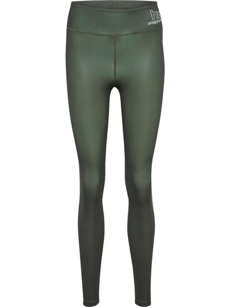 Legginsy damskie Hummel Te Fundamental. Zielone legginsy damskie HUMMEL, s, bez wzorów, z dzianiny, z standardowym stanem, na fitness i siłownię. Za 165.30 zł.