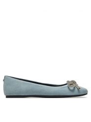 Steve Madden Baleriny Nilsa SM11003517 Niebieski. Niebieskie baleriny damskie Steve Madden, bez wzorów, z materiału, bez obcasa. Za 269.99 zł.