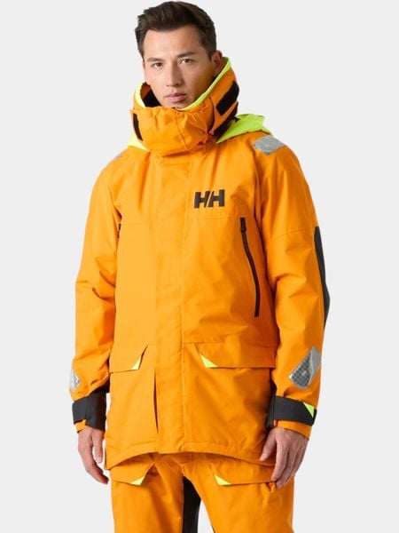 Kurtka Żeglarska Męska Helly Hansen Skagen Offshore. Brązowe kurtki męskie Helly Hansen, l, bez wzorów, z materiału, bez kaptura. Za 1,725.50 zł.