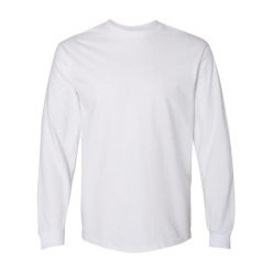 Koszulka Z Długim Rękawem Dla Dorosłych Unisex Hammer. Białe bluzki damskie Gildan, xl, bez wzorów, sportowe, bez kołnierzyka, bez ramiączek. Za 55.99 zł.