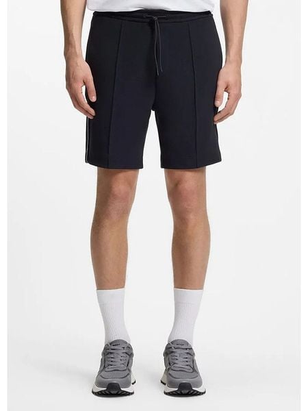Hugo Boss Fashion Szorty dresowe w kolorze granatowym rozmiar: L. Niebieskie szorty męskie Hugo Boss Fashion, z dresówki, bez kołnierzyka. Za 271.67 zł.