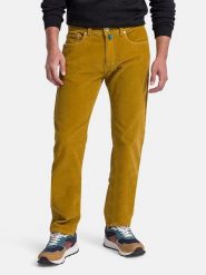 Pierre Cardin Spodnie w kolorze musztardowym rozmiar: W33/L30. Żółte spodnie materiałowe męskie Pierre Cardin, z aplikacjami, z materiału, klasyczne. Za 224.95 zł.