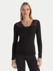 Ysabel Mora Bielizna termoaktywna górna 70033 Czarny Slim Fit. Czarna bielizna termoaktywna damska ysabel mora, l, bez wzorów, z syntetyku. Za 129.99 zł.