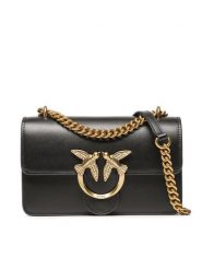 Pinko Torebka Love One Mini Dc PE 23 PLTT 100074 A0F1 Czarny. Czarne torebki wieczorowe Pinko, bez wzorów, ze skóry, wizytowe, bez kołnierzyka, bez ramiączek. Za 1,239.00 zł.