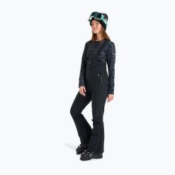 Spodnie snowboardowe damskie ROXY Summit Bib ERJTP03291. Czarne spodnie materiałowe damskie Roxy, bez wzorów, z elastanu, sportowe. Za 1,186.95 zł.