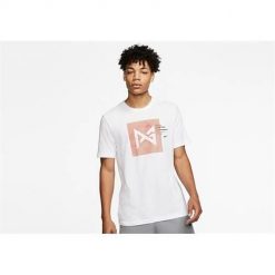 Koszulka sportowa męska Nike Pg Dri-fit. Białe t-shirty sportowe męskie Nike, l, bez ramiączek, dri-fit (nike). Za 236.00 zł.