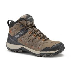 Buty turystyczne męskie Crosslander Mid wodoodporne. Buty trekkingowe męskie MERRELL, z kauczuku, bez zapięcia, trekkingowe. Za 429.99 zł.