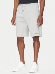 Guess Jeans Szorty sportowe M5GD49 KCPR1 Szary Regular Fit. Szare szorty męskie Guess Jeans, z aplikacjami, z bawełny, sportowe. Za 159.99 zł.