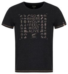 T-shirt męski Loap Alexus Czarny. Czarne t-shirty męskie LOOP, m, bez wzorów, z bawełny, bez kołnierzyka. Za 66.96 zł.