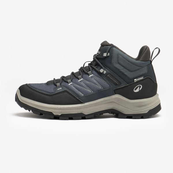Second Life - Buty turystyczne męskie Quechua MH100 wodoodporne - Stan Doskonały. Czarne buty trekkingowe męskie QUECHUA, z kauczuku, przed kolano, bez zapięcia, trekkingowe. Za 228.99 zł.