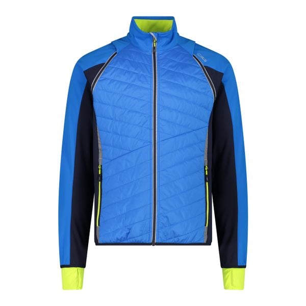 Kurtka z odczepialnymi rękawami CMP Unlimitech. Niebieskie kurtki męskie CMP, bez wzorów, z softshellu, sportowe, bez kaptura. W wyprzedaży za 453.90 zł.