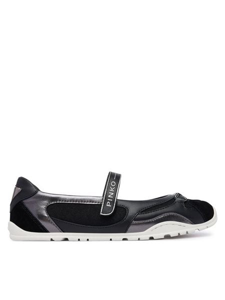 PINKO Baleriny Yulia 02 SS0187 P020 Czarny. Czarne baleriny damskie Pinko, bez wzorów, ze skóry, bez obcasa. Za 834.99 zł.