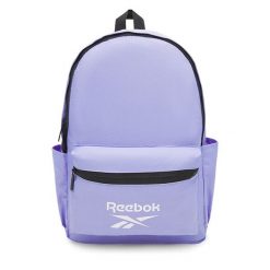 Plecak Reebok. Fioletowe plecaki damskie Reebok, bez wzorów, sportowe. Za 69.99 zł.