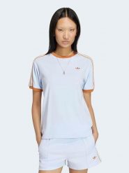 Adidas Koszulka w kolorze błękitnym rozmiar: M. Niebieskie bluzki damskie Adidas, m, bez wzorów, bez kołnierzyka. Za 124.98 zł.