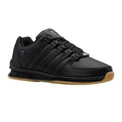 Męskie Skórzane Płaskie Buty Sportowe Rinzler. Białe buty sportowe na co dzień męskie K-Swiss, z gumy, bez zapięcia, trekkingowe. Za 279.00 zł.