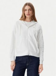 Tommy Jeans Bluza Flag DW0DW19729 Biały Regular Fit. Białe bluzy bez kaptura damskie Tommy Jeans, s, z bawełny. Za 229.99 zł.