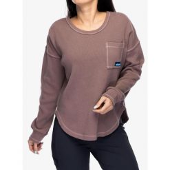 Bluza bawełniana damska Kavu Penshaw. Czerwone bluzy bez kaptura damskie KAVU, s, z bawełny. Za 218.99 zł.