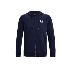 Bluza z kapturem z pełnym zamkiem błyskawicznym Under Armour Essential Fleece. Białe bluzy z kapturem męskie Under Armour. Za 350.99 zł.