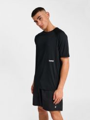 Koszulka treningowa Hummel Pulse. Czarne t-shirty sportowe męskie HUMMEL, l, z materiału, bez ramiączek, na fitness i siłownię. Za 191.00 zł.