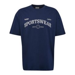 Koszulka Hummel Club Loose. Niebieskie t-shirty damskie HUMMEL, xl, bez wzorów, z dzianiny, bez kołnierzyka. Za 176.50 zł.