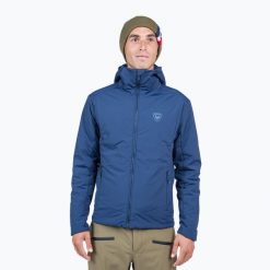 Kurtka ocieplana męska Rossignol Opside Hoodie. Niebieskie kurtki narciarskie i snowboardowe damskie Rossignol, m, bez wzorów, bez kaptura, narciarskie. Za 789.99 zł.