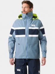 Kurtka Żeglarska Męska Helly Hansen Salt Original. Niebieskie kurtki męskie Helly Hansen, l, bez wzorów, z materiału, bez kaptura. Za 1,299.00 zł.