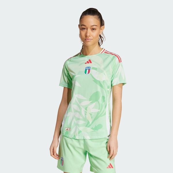 Koszulka Italy 25 (Women's Team) Away Authentic. Zielone bluzki sportowe damskie Adidas, s, z materiału, bez kołnierzyka, bez ramiączek. Za 699.00 zł.