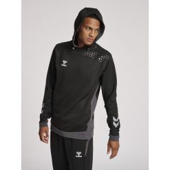 Bluza do piłki ręcznej męska Hummel hml LEAD poly z kapturem. Czarne bluzy z kapturem męskie HUMMEL, l, z materiału. W wyprzedaży za 237.55 zł.