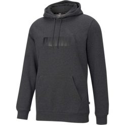 Bluza z kapturem Puma Essentials Big Logo, Mężczyźni. Szare bluzy sportowe męskie Puma, bez wzorów, z bawełny, sportowe, bez kołnierzyka, bez ramiączek. Za 290.00 zł.
