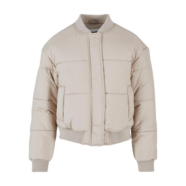 Damska kurtka puchowa Urban Classics. Brązowe kurtki damskie Urban Classics, bez wzorów, z puchu, bez kaptura. Za 337.50 zł.