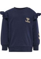 Bluza dla dziewczynki niemowlaka Hummel Signe. Niebieskie bluzy i bluzki niemowlęce HUMMEL, na jesień, bez wzorów, z bawełny, bez ramiączek, krótkie, bez kaptura. Za 167.00 zł.