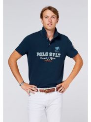 Polo Sylt Koszulka polo w kolorze granatowym rozmiar: XL. Niebieskie bluzki damskie Polo Sylt, xl, bez wzorów, z bawełny, bez ramiączek. Za 131.74 zł.