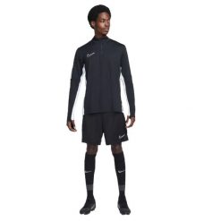 Męska Bluza Academy DriFIT. Czarne bluzy sportowe męskie Nike, bez wzorów, z materiału, bez kołnierzyka, bez ramiączek. Za 243.99 zł.
