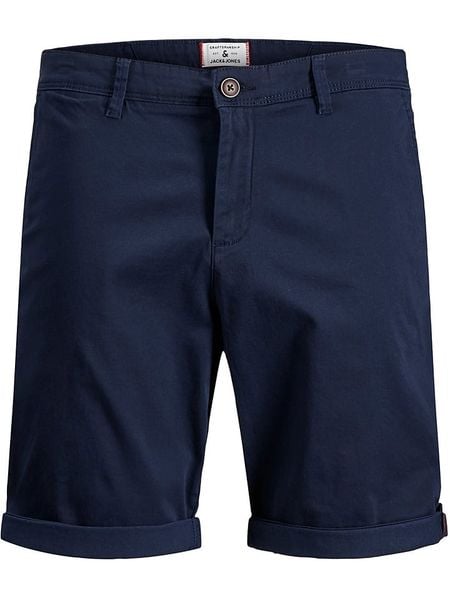 Jack & Jones Szorty "Bowie" w kolorze granatowym rozmiar: XXL. Niebieskie szorty męskie Jack & Jones, z aplikacjami. Za 97.05 zł.