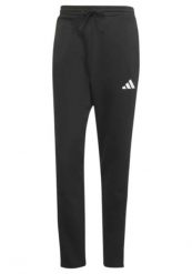 Spodnie męskie adidas Essentials 3-Stripes Fleece. Czarne spodnie materiałowe męskie Adidas, bez wzorów, z bawełny, klasyczne. Za 166.99 zł.